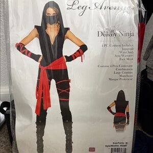 Leg Avenue Black and Red Ninja Costume